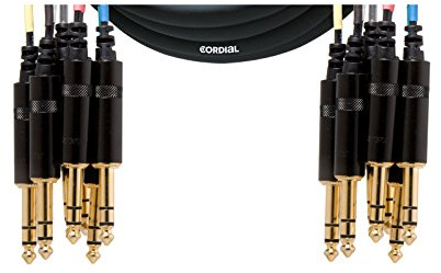 CORDIAL Cable multipar 8 jack/jack stereo 5 m Cable AUDIO multipar