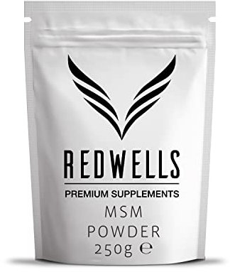 MSM Powder REDWELLS Crystalline Methyl Sulfonyl Methane GMO Free - 250g Pack