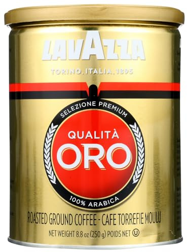 Café lavazza qualita oro-café arabica, en verre de café torréfié moulu, 12 x 250 g
