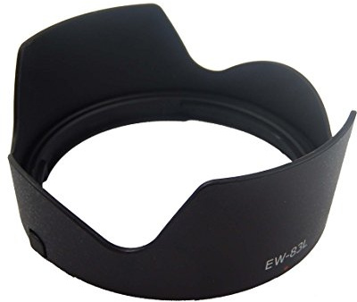 vhbw Paraluce compatibile con Canon EF 24-70mm f/4L IS USM 77 mm obiettivo nero, plastica, tulipano, 10,1 cm