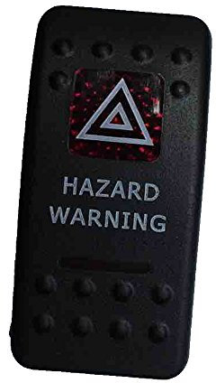 E Support ™ 12 V voiture rouge Barre lumineuse LED lumineux Interrupteur à bascule Interrupteur à bascule de voiture tableau de bord Interrupteur Hazard Light