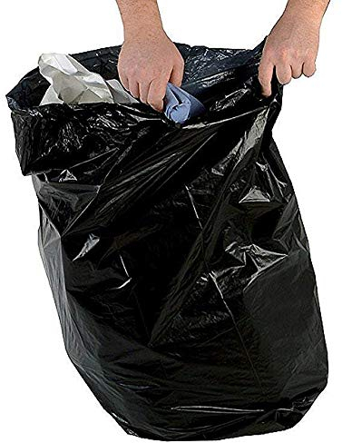 We Can Source It Ltd – Heavy Duty Black Refuse Sacks 18 x 29 x 34 Inch – Strong Bin Bags with Leak Proof and Puncture Resistant Design – Ideal for Domestic, Kitchen, Office and Catering - Pack of 200
