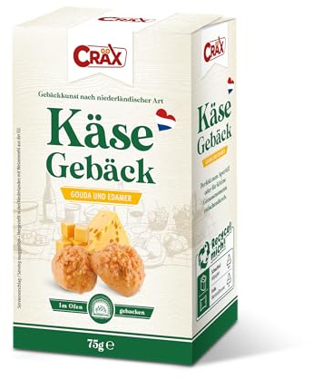 Cräx Käsegebäck mit echtem Gouda und Edamer 75 g, 14er Pack (14 x 75 g)