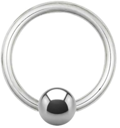Treuheld® | Klemmkugelring 1,6 mm - 13 Größen - BCR Piercing (Ball Closure Ring) - Klemmring - Silber mit Kugel - Chirurgenstahl (Edel-Stahl) Septum, Helix, Tragus, Nase, Lippe, Brust, Augenbraue Ohr