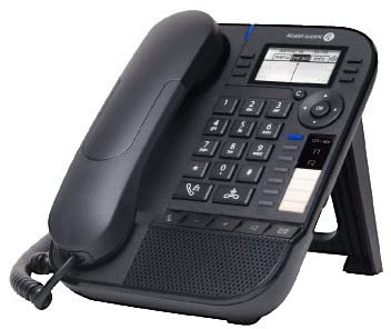 Alcatel-Lucent Enterprise 8018 Tischtelefon Moon Grey NOE-SIP 64x128 hintergrundbeleuchtetes Schwarzweis-LCD 6 Softkeys Freisprech (3MG27201AB)