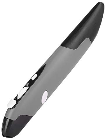 Fabater Computer Stylus, vertikale Maus Optische Maus Handschrift Stift Maus Innovative personalisierte PC-Teile Digitale Stift Maus für Laptop Notebook(Gray, PR-03)