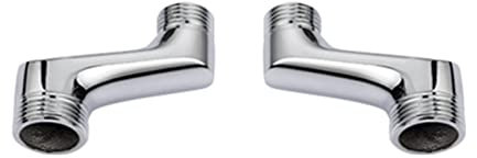 BiaoTeng 3/4 to 1/2 Shower Adapter,Adjustable Swing Arm,1/2 Inch to 3/4 Inch Adapter Brass,3/4 to 1/2 Elbow,Shower Hose Connector 3/4 to 1/2,Adjustable Swing Arm,Chrome A