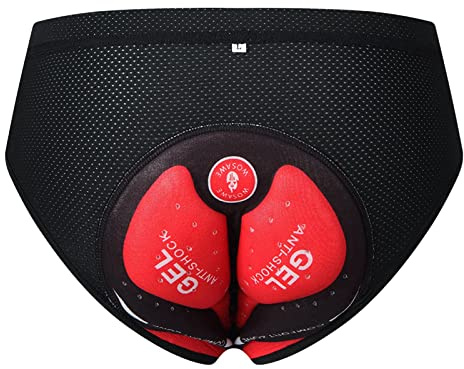 LOVIVER MTB Della Bici Della Biancheria Intima Della Bicicletta Mutande Slip Adsorbente 3D Imbottitura Da Uomo Imbottiti Pantaloncini Da, nero XL