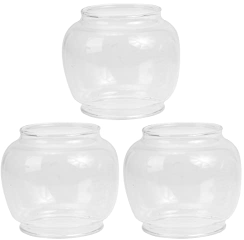 YARNOW 3st Petroleumlampenschirme Aus Glas Ersatzglas Laterne Öllampenkamin Mit Haube Klarer Kaminlampenschirm Öllampenschirme Aus Glas Glaskerosinlampenschirm Offen Komponente Öffnen