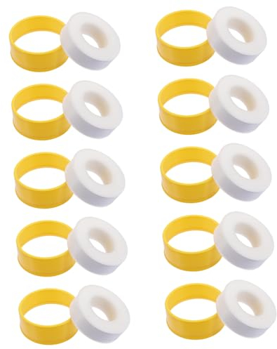 iplusmile 30 Rollen Wasserstoppband PTFE-Rohrdichtband Klempnerband wasserdichtes klebeband mounting tape PTFE-Dichtungsband PTFE-Band Pipeline Rohrverbindungsstücke