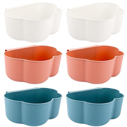 GBACHOOSE 6 Stück Auffangschale für Küchenabfällem, Hängende Abfallbehälter Mülleimer Küche, Wickeltisch Organizer Wickeltisch Zubehör für Küchenabfälle, Hausmüll, Wickeltisch (3 Farben)