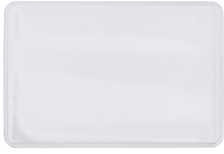 SPRINTIS Kartenhülle, transparent, Format 61 x 91 mm, 100 Stück,genarbte Scheckkartenhülle aus Weich-PVC, für EC- und Kreditkarten