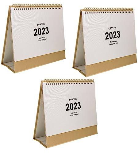 3 Stück 2023 Jahr des Hasen Kalender Zeitplan Aufzeichnung Sternzeichenkalender 2023 Monatskalender 2023 Tischkalender 2023 Tischkalender Tageskalender Weiß Büro Papier Vertikal Schreibtisch Wohltätig