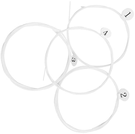 ibasenice Cuerdas De Ukelele De Nailon Para 21/23/26 Pulgadas, Juego De 4 Cuerdas Resistentes Para Ukelele, Accesorios Para Mantenimiento Musical y Reemplazo Práctico