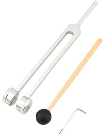 Fourche D'accordage Diapason Portable En Aluminium Fourche D'oreille Test Du Système Nerveux Fréquence D'alliage 64 Hz Pour Outil De Soins De Santé, Outils De Soins De Santé (Argent)