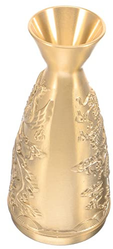 OFFSCH Messingvase Karaffe Für Schnaps Antike Ornamente Weinkaraffe Mit Chinesischer Drache Mehrzweck-dekoration Für Wohnzimmer
