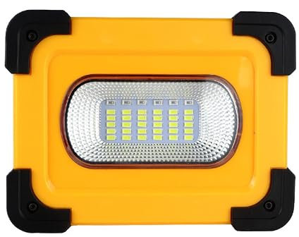 MQDLJSE Proiettore LED per Esterni, proiettore Solare per Esterni COB LED 50W Batteria Ricaricabile faretto faretto LED Luce di Lavoro Magnetica con Power Bank da 6000 mAh, faretti Super l