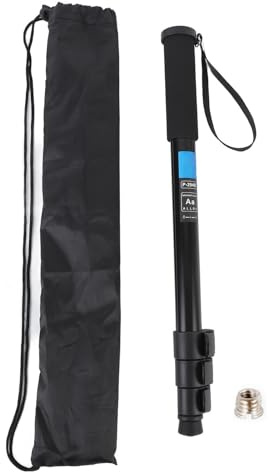 Kompakt Bärbar Teleskopisk Kamerastativ Monopod, Aluminiumlegering Vikande Selfie Pinne för Kameror, Dslrs, Ficklampor, Telefoner