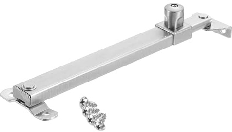 QUARKZMAN 1Stk 300mm Flügel Feststeller Fenster Riegel Edelstahl Flügel Fenster Feststeller Verstellbar Reibung Feststeller Scharniere Fenster Strebe Galvanisierung Gebürstet Silber