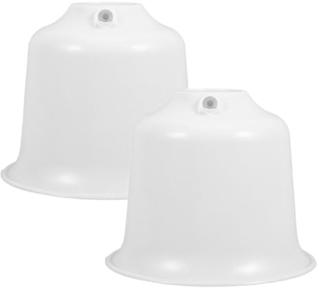 HIAKDOFT 2piezas Antipolvo para Ventilador De Techo Accesorios De Repuesto Tapa Decorativa Cónica Caja para Ventiladores De Techo Uso Baño y Sala