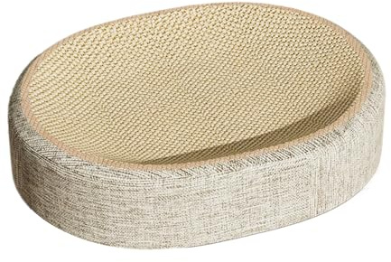 Katzenkratzer | Kratzpappe für den Innenbereich, Sisal, gewebter Karton für Krallen, Möbel, Kätzchen, Fitnessstudio, Schlafzimmer, Boden, Ecken, Wohnzimmer, Camping