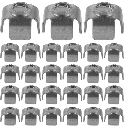 TOBBOMEY Tuercas de Inserción Roscadas para Tubo Cuadrado M6 15x15 Mm, 200 Piezas, Insertos Metálicos Soldables para Reparación, Montaje Industrial y Suministros Profesionales