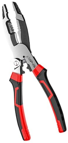 Alicates para pelar cables de diseño ergonómico para un uso cómodo en tareas de instalación eléctrica y mantenimiento, alicates de electricista