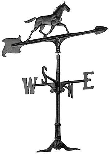 Whitehall Products 74 Veleta decorativa de caballo, 76 cm, color negro
