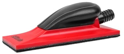 NTools SPO - Levigatrice manuale con aspirazione, 198 x 70 mm | Blocco di levigatura manuale | Levigatura senza polvere: sistema di fori di aspirazione e attacco tubo flessibile regolabile