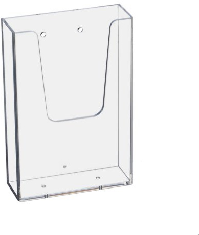 Unbekannt 10 Stück Prospekthalter Wand Din Lang (99x210mm) Hochformat / Flyerhalter transparent