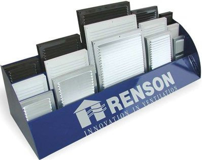 Renson s.a. - Rejilla de ventilación de aluminio estampada con mosquitera-436m - plata - Grande. mm.150 - Arriba. mm.200 -