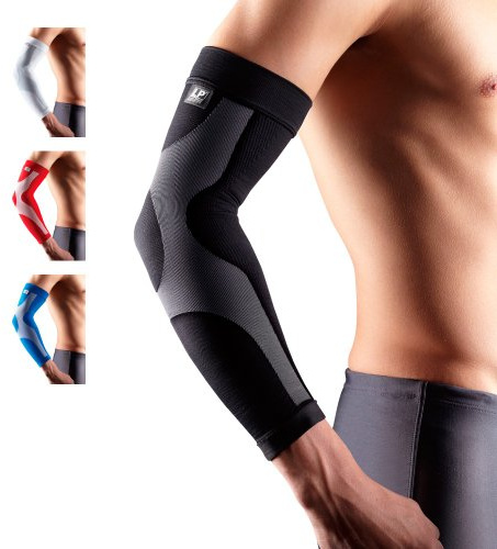 LP Support 251 Power Sleeve Kompressions-Armbandage - Armsleeve, Größe:S, Farbe:blau