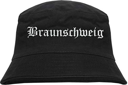 HB_Druck Braunschweig Fischerhut - Bucket Hat - Bestickt - Schwarz L/XL