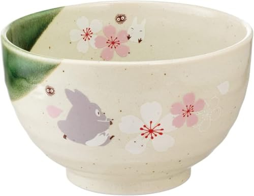 スタジオジブリ Studio Ghibli - My Neighbor Totoro - Sakura/Cherry Blossom, serie de platos tradicionales de porcelana japonesa - Cuenco de arroz pequeño