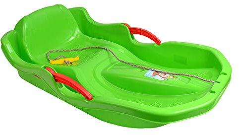 Schlitten Kinderschlitten BOB MINIBOB Kunststoff Rodel 4 Farben (Grün)