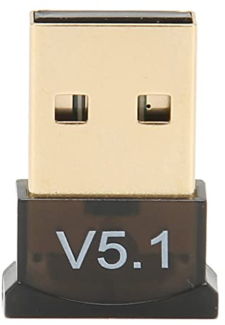 Topiky Adaptador USB BT para PC, Receptor Dongle BT 5.1, Adaptador USB BT Adaptador Inalámbrico Portátil de Amplia Cobertura V5.1 para Negocios Domésticos