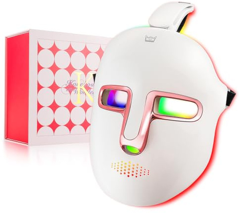 LIARTY Cordless Beauty Led Face Mask,7 Colors Light Mask with 270Pcs Beads,Rechargeable Led Light Mask for Face Beauty,Anti-Anging