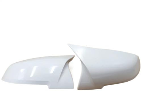 HEXEH Außenspiegelabdeckungen Rückspiegelkappe Weiße Flügel-Seitenspiegelabdeckung Für 1 2 3 3GT 4 X1 E84 M2 I3 Serie F20 F21 F22 F23 F30 F31 F32 F33 F34 F80 Auto Spiegelkappen