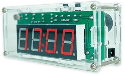 EIELE Digitaluhr-Lötset für transparentes Gehäuse Automatische Helligkeitsanpassung DIY Lötübungsset Für Anfänger und Lötbegeisterte(Löten erforderlich)