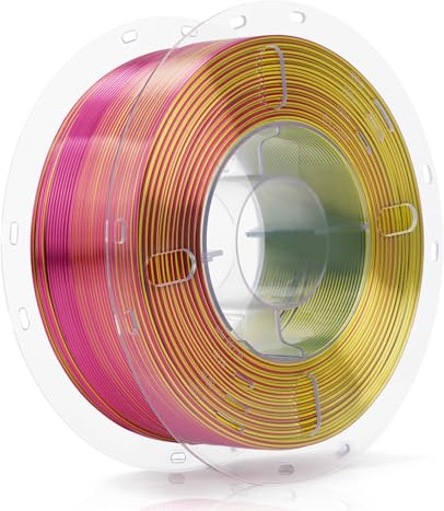 FilaBees Silk PLA Filament 1,75mm, 3-Farben Koextrusion Rot Gelb Blau