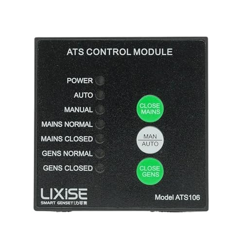 BUTPDYPEP ATS106 Dieselgenerator ATS-Controller Automatisches Transferschalterfeld Automatische manuelle Umschaltung USB-LED-Steuermodul
