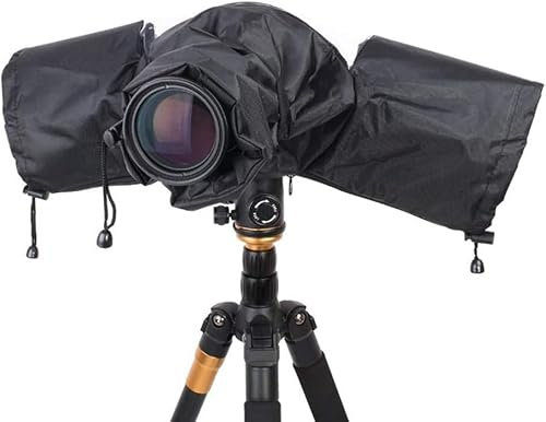 Kamera Regenschutzhülle, wasserdichte für Kamera DSLR - Universal Regenhülle für Canon, Nikon & große Spiegelreflexkameras - Schützende Regenschutzhaube bei schlechtem Wetter