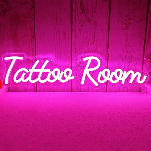 Vveikea Tattoo Neon Sign Dimmable Tattoo Room Neon Signs for Wall Decor Artistic Studio Wall Art Cool Led Neon Light for Tattoo Shop Decor Gifts for Artists