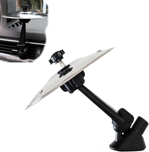 Car Outlet Becken - Clip-on Mini Impact Cymbals, tragbare universelle Drum-Becken für Auto-Luftauslässe, geeignet für Musikliebhaber und Trommler(Silber)