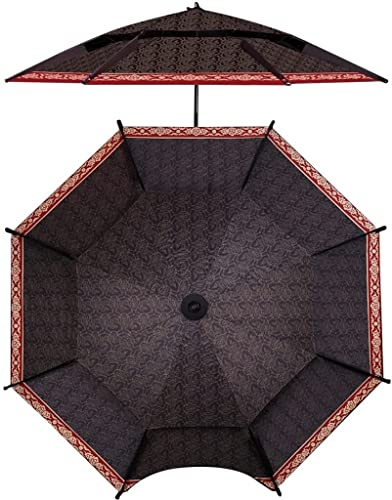 Sombrilla Sombrilla Grande Sombrilla inclinable Xiangyun de Moda al Aire Libre, Sombrilla de Pesca con Protector Solar de Pegamento Negro de Doble Capa (Color : A, Size : 2.2m/7.2ft)