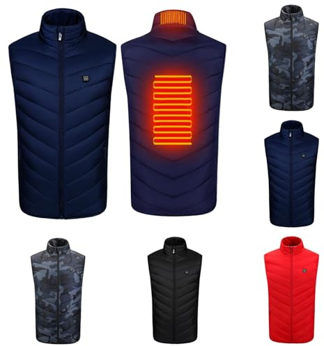 Genérico Chaleco Calefactable, Chaleco Calentador Para Hombres Y Mujeres Temperaturas Ajustables,Lavable Para Calor Interior, Actividades Al Aire Libre