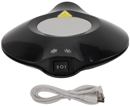 Calentador y enfriador de tazas de café |118°C Calefacción / 2°C Refrigeración |Apagado automático alimentado por USB |Calentador de bebidas portátil para café/té/leche |Uso en