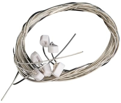 Juego de cuerdas de nailon para guitarra clásica de grado profesional con cuentas de puente de bloqueo, tacto suave y sonido de nivel de concierto, cuerdas de guitarra clásica fáciles de instalar
