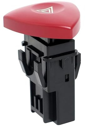 Bouton Warning Trafic 2, Interrupteur Feux de Détresse pour Espace Laguna 2 | Interrupteur de Feux de Détresse 4 Broches pour Vivaro, Master, Primastar, Commutateur de Remplacement Standard, 8200442724