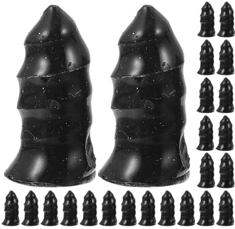 Levemolo Kit de Réparation de Pneus 50 Pièces Mèches et Vis en Plastique, Outil Spiralé Inclus, Conçu pour Motos, Voitures et Camions, Facile à Transporter pour Urgences